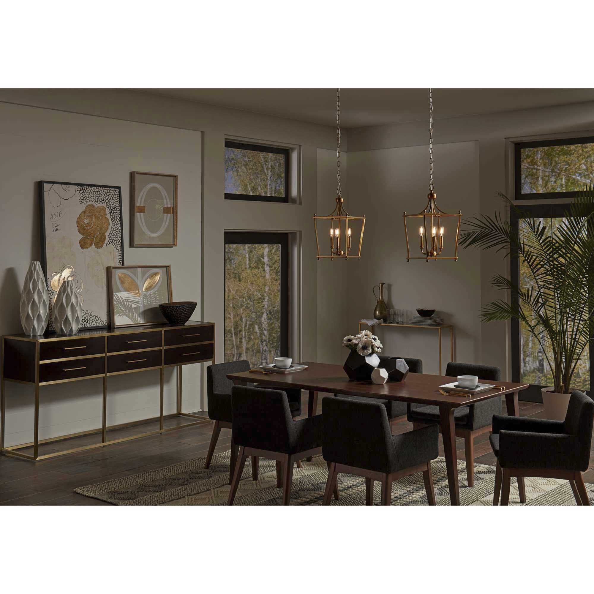 Parkhurst 3 Light 11 inch Brushed Bronze Foyer Pendant Ceiling Light