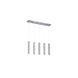Canada LED 35 inch Chrome LED Kitchen Island Lighting Ceiling Light