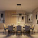 Aro LED 48 inch Midnight Black Linear Chandelier Ceiling Light