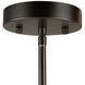 Rhythm LED 27.6 inch Black Chandelier Ceiling Light