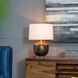 Amir 22 inch 60 watt Black/Gold/White Table Lamp Portable Light