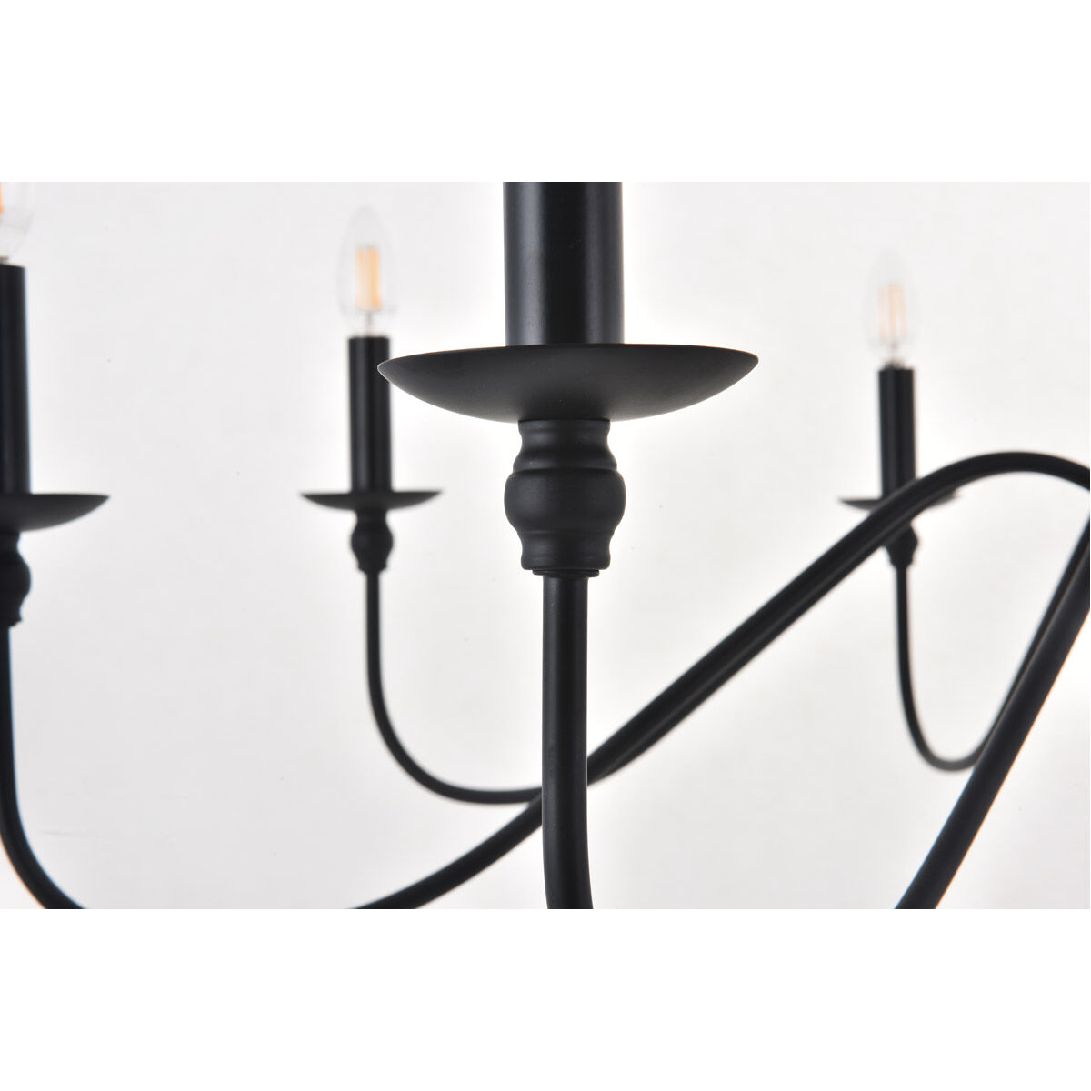 Rohan 8 Light 42 inch Matte Black Chandelier Ceiling Light