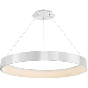 Corso LED 43 inch White Pendant Ceiling Light in 43in, dweLED 