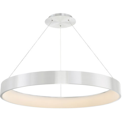 Corso LED 43 inch Brushed Aluminum Pendant Ceiling Light in 43in, dweLED