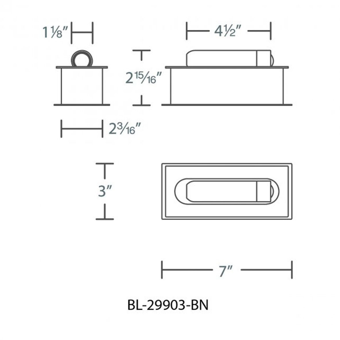 Scope Reading Light Wall Light in Brushed Nickel, dweLED