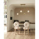 Alora Mood Fiore 4 Light 16.63 inch Brushed Gold Chandelier Ceiling Light