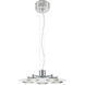 Fruma LED 19 inch Chrome Pendant Ceiling Light