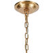 Abaca 8 Light 36 inch Satin Brass with Natural Abaca Chandelier Ceiling Light