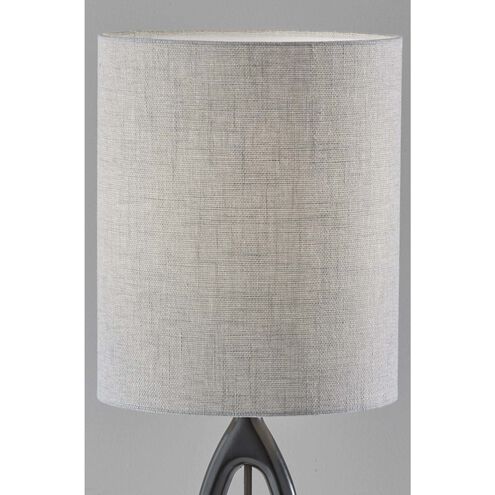 Mayfair 27.5 inch 100.00 watt Black Wood Table Lamp Portable Light