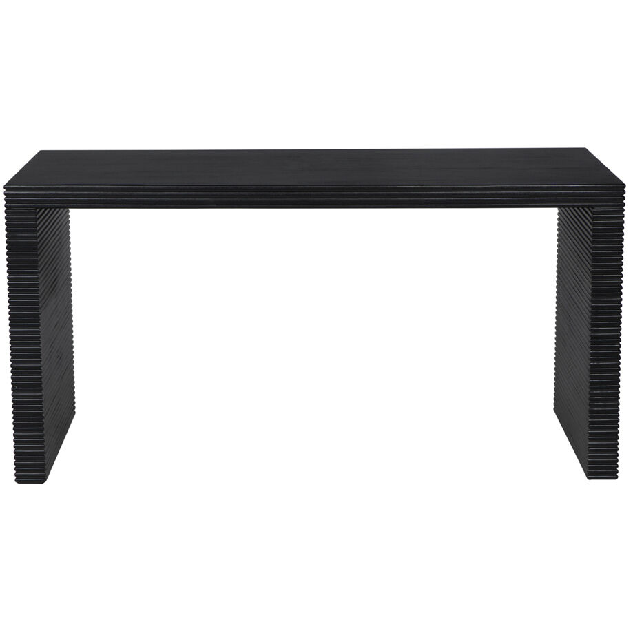 Manhattan 60 X 27 inch Hand Rubbed Black Desk