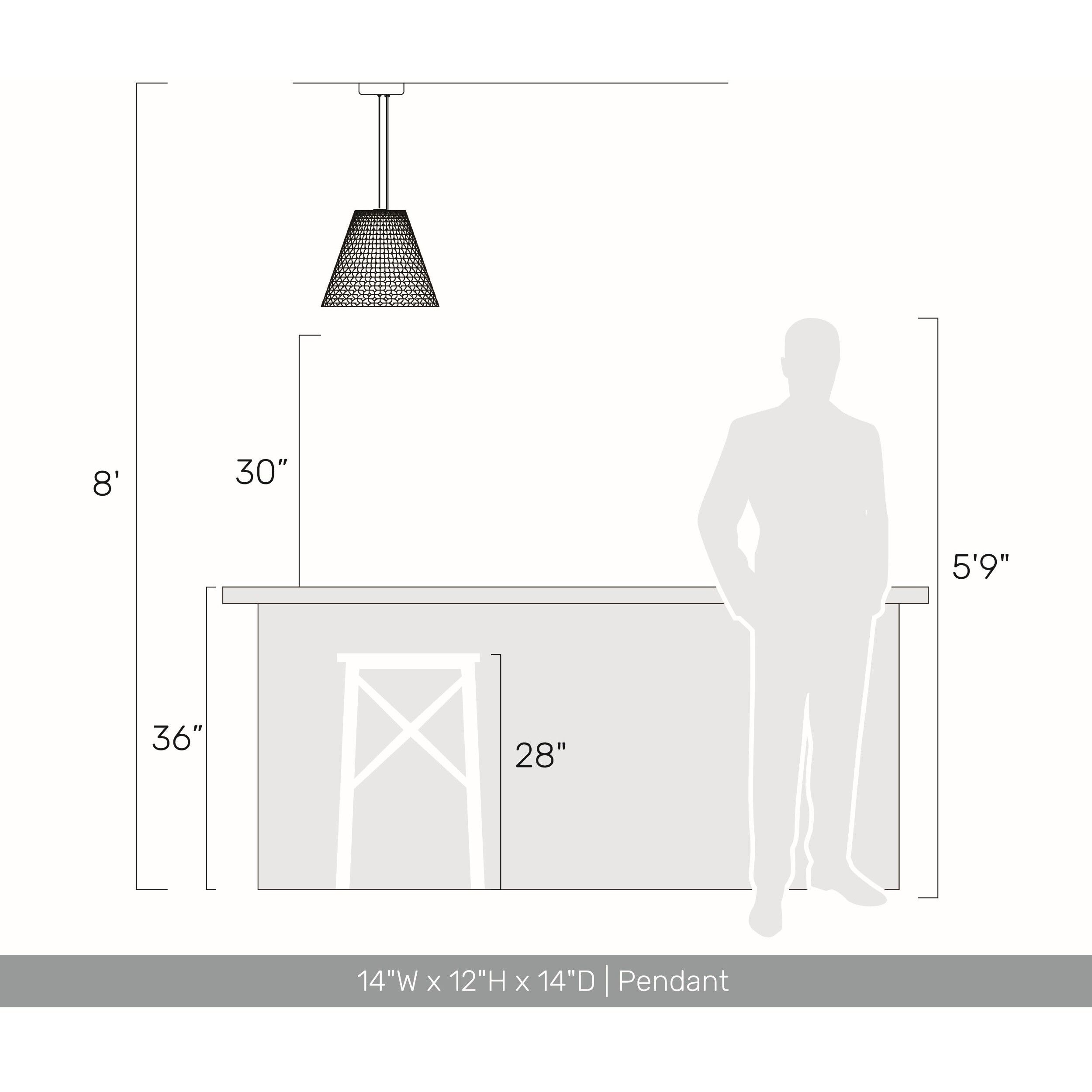 Clarus Pendant Ceiling Light in White Sandstone Cement