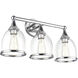 Ashridge 3 Light 24 inch Polished Chrome Vanity Wall Sconce Wall Light