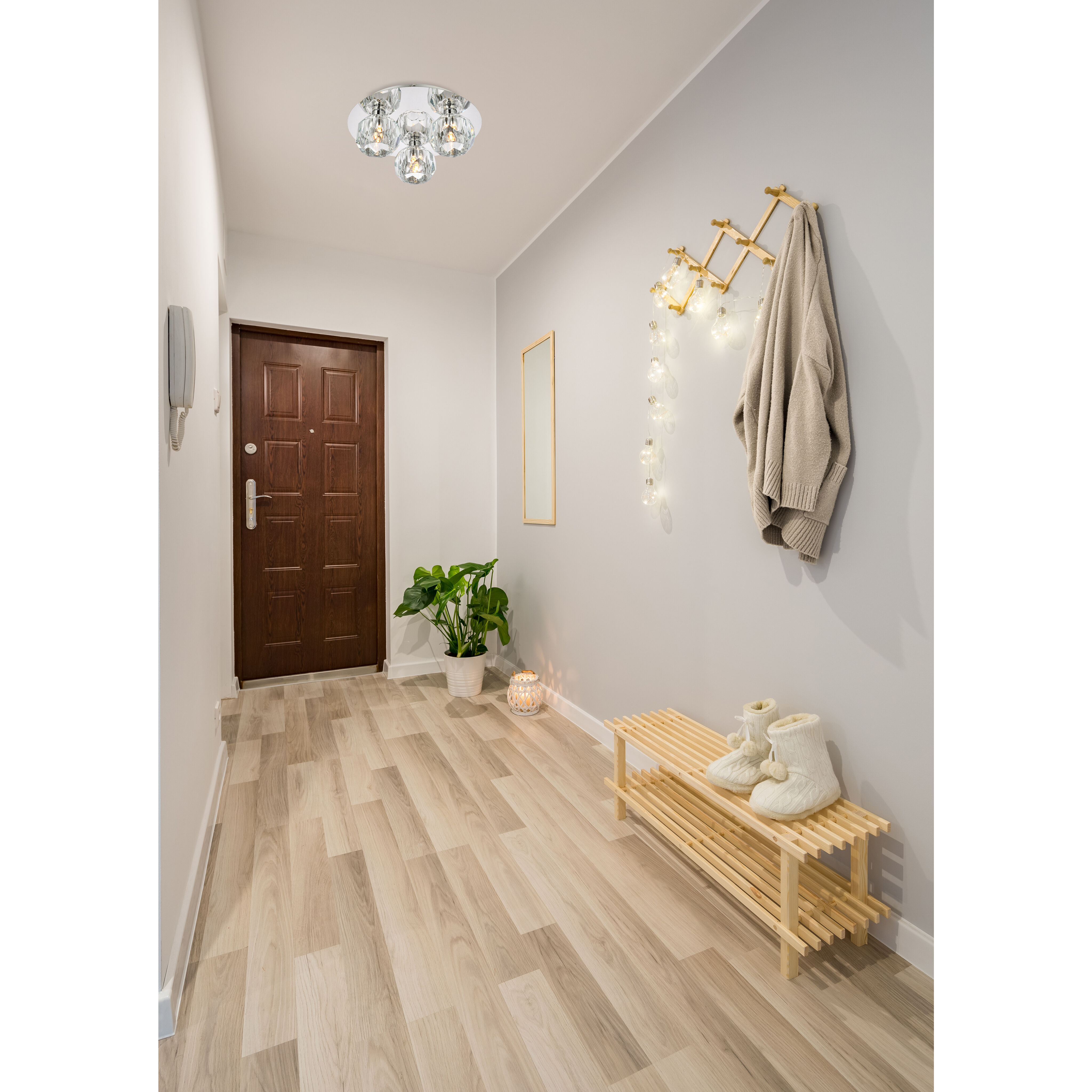 Graham 3 Light 12 inch Chrome Flush Mount Ceiling Light