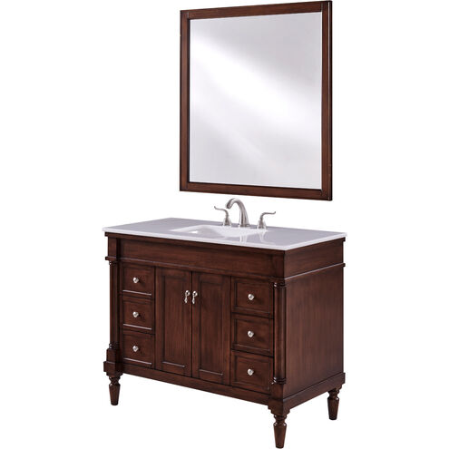 Lexington 42 X 21 X 35 inch Walnut Vanity Set
