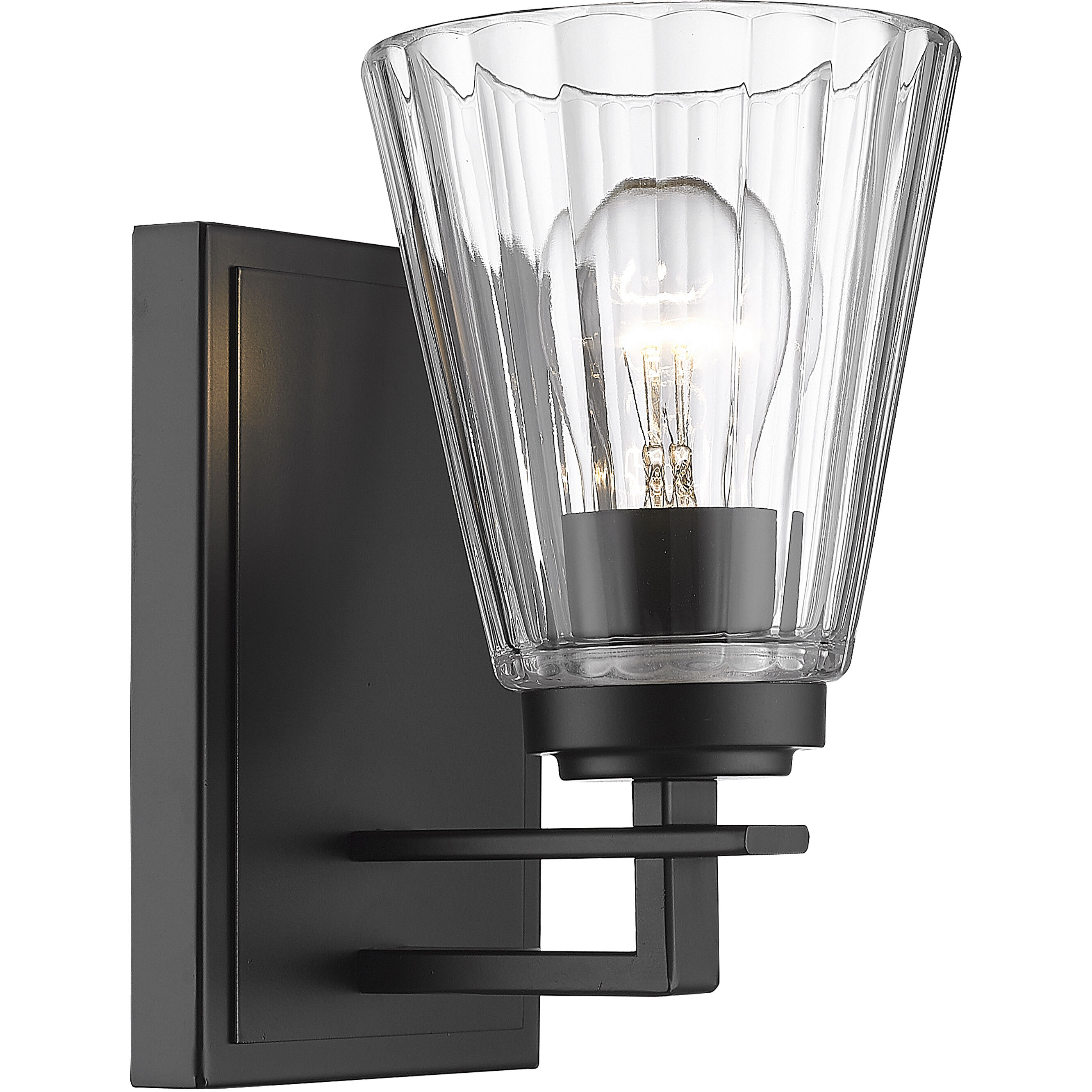 Lyna 1 Light 5 inch Matte Black Wall Sconce Wall Light