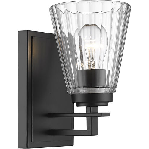Lyna 1 Light 5 inch Matte Black Wall Sconce Wall Light