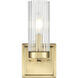 Iversen 1 Light 5 inch Vintage Brass Vanity Light Wall Light