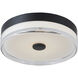 Iris LED 11.5 inch Matte Black Flush Mount Ceiling Light