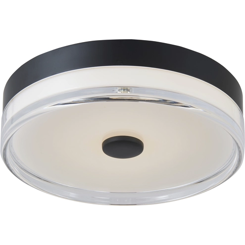 Iris Led Light Abra Lighting 30040FM-MB-IRIS Iris LED 11.5 inch Matte Black Flush ...