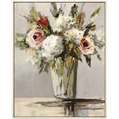Florals Blue and Green and Multi and Pink Canvas