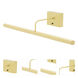 Slim-line 4 watt 24 inch Satin Brass Picture Light Wall Light, Battery Operated