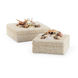 Chelsea House 11 inch Natural Decorative Boxes, Set of 2