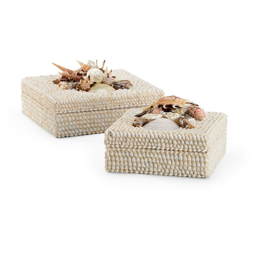 Chelsea House 11 inch Natural Decorative Boxes, Set of 2