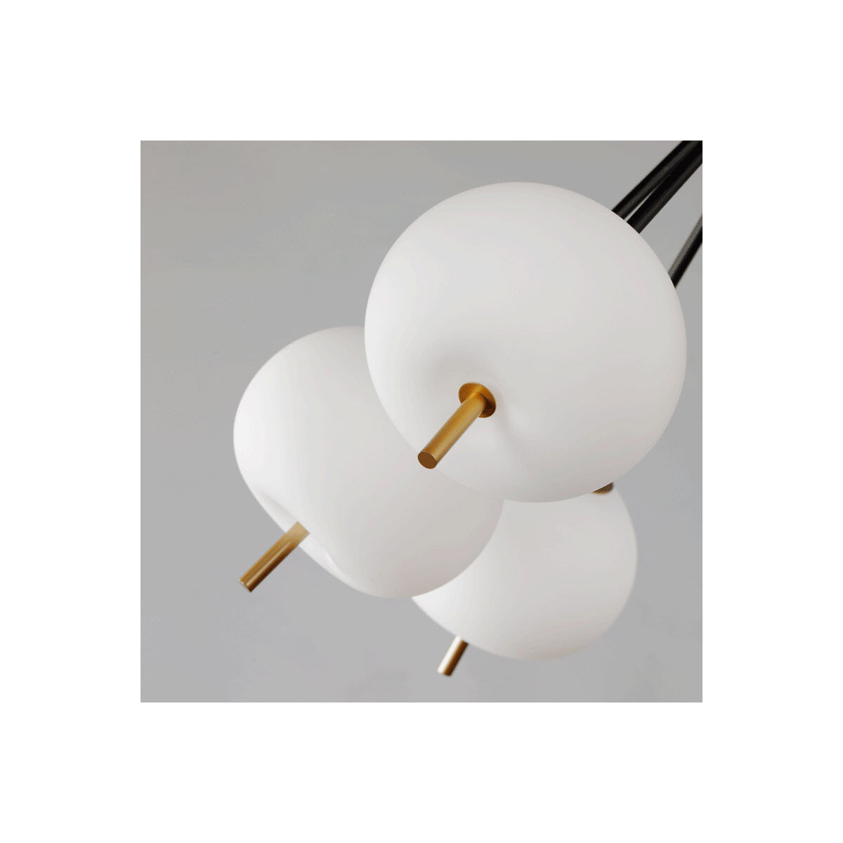 Quest LED 26.5 inch Black and Gold Pendant System Ceiling Light