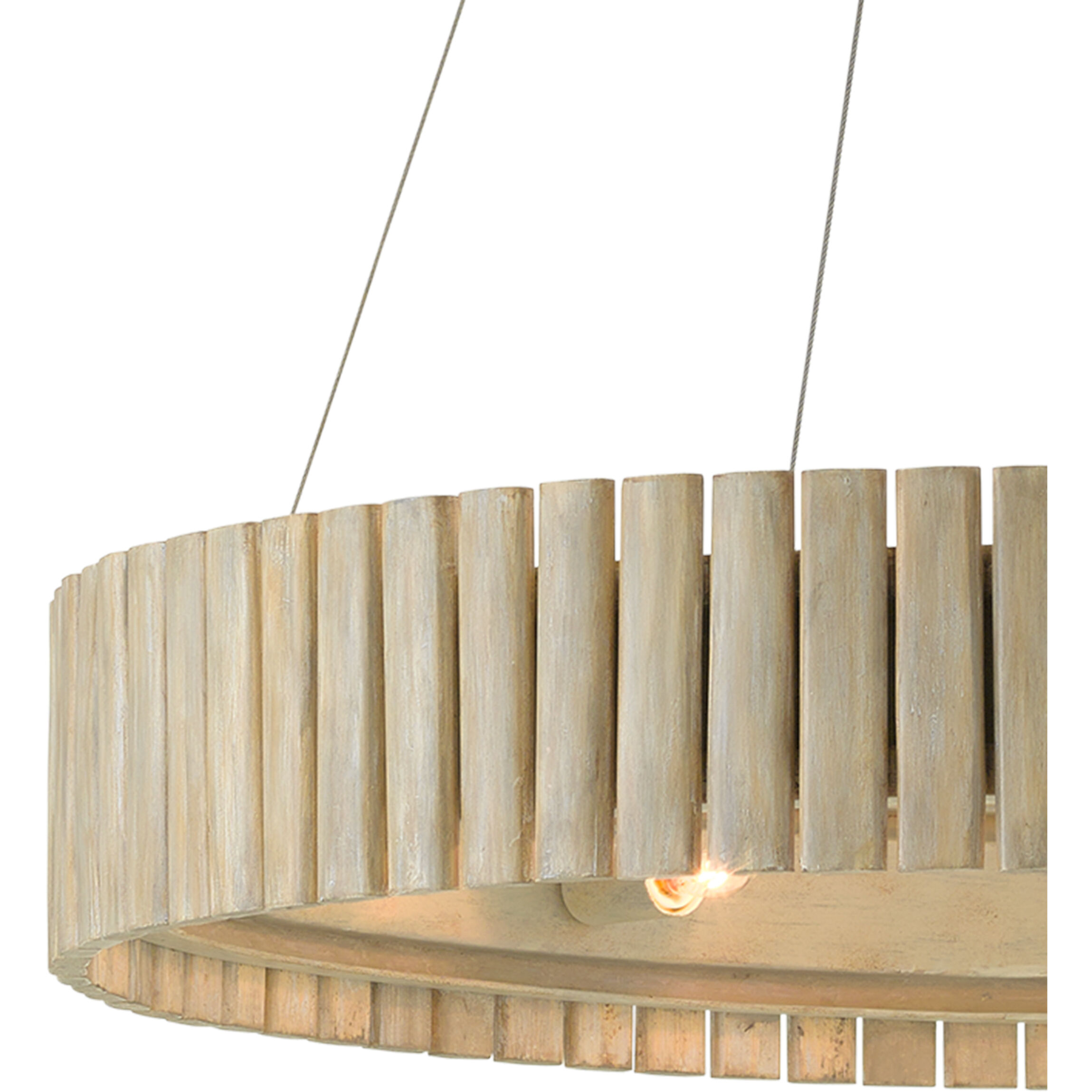 Tetterby 6 Light 31 inch Light Taupe/Smokewood Chandelier Ceiling Light
