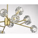 Canada 12 Light 36.5 inch Gold Chandelier Ceiling Light
