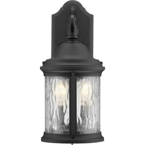 Ashmore 2 Light 15 inch Textured Black Outdoor Wall Lantern