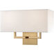 Sconces 2 Light 16 inch Honey Gold Wall Sconce Wall Light in Incandescent