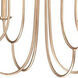 Kiera 8 Light 30 inch Modern Gold Chandelier Ceiling Light