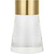 Sean Lavin Caspe 7.6 inch 2.2 watt Hand Rubbed Antique Brass Rechargeable Table Lamp Portable Light