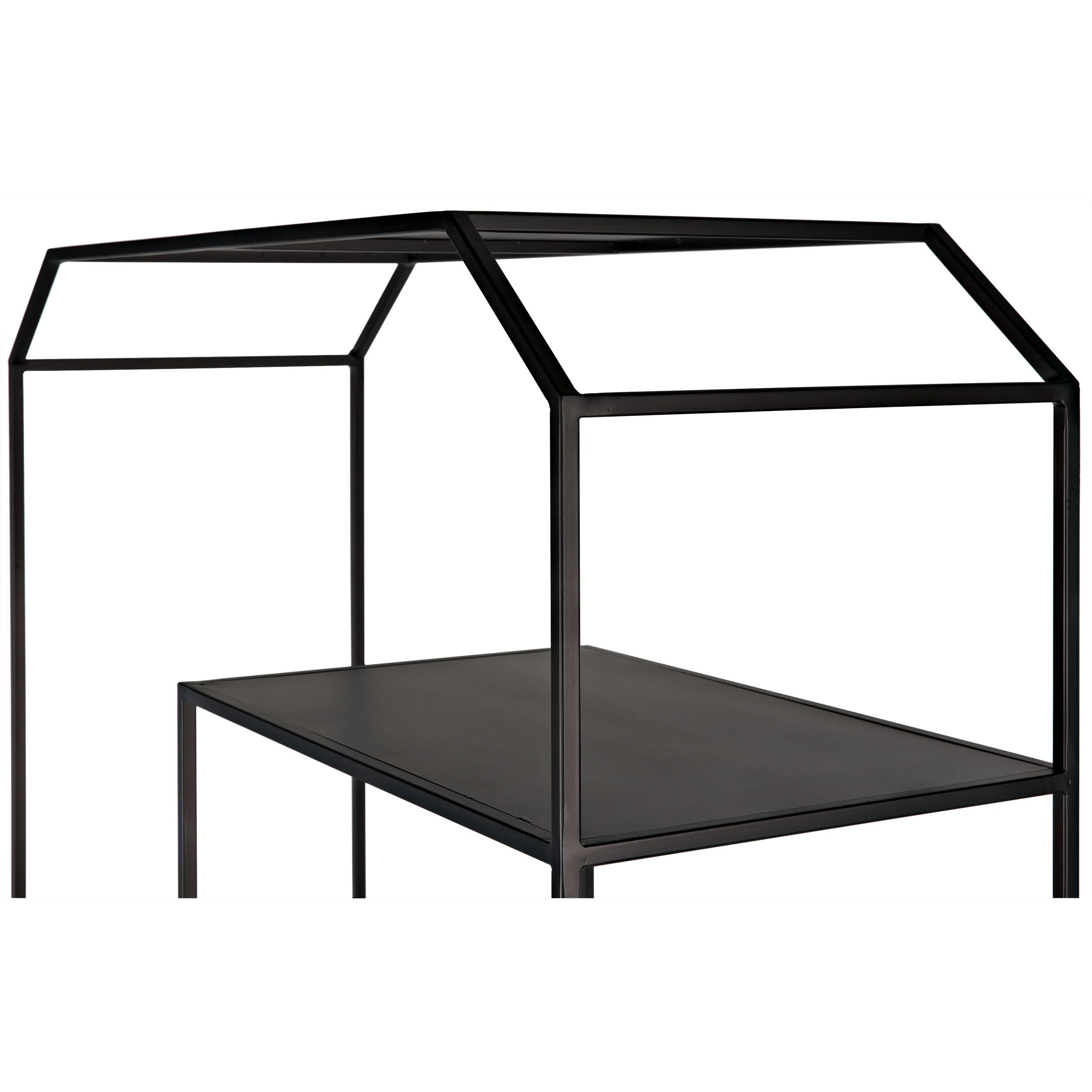 Marquise Matte Black Bookcase