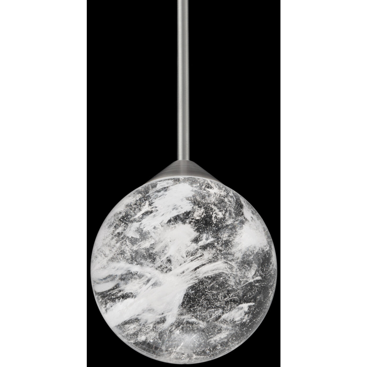 Quest LED 7.13 inch Brushed Nickel Mini Pendant Ceiling Light, Beyond 