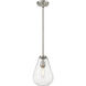 Ayra 1 Light 8 inch Brushed Nickel Pendant Ceiling Light