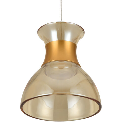 Palermo Series 7 inch Black/Gold Pendant Ceiling Light, Artisan Collection