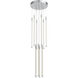 Motif LED 12.75 inch Chrome Multi-Pendant Ceiling Light