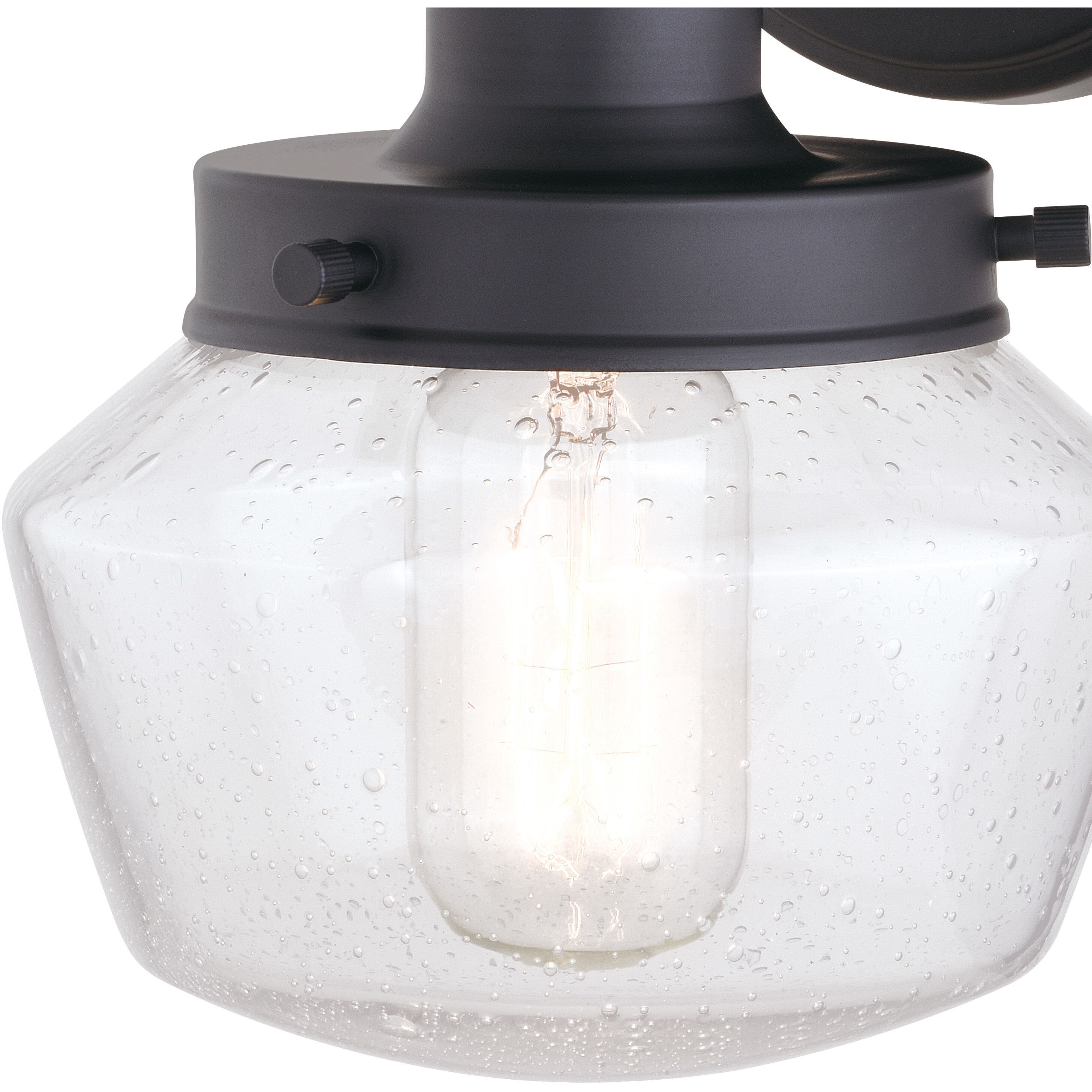 Collins LED 9.5 inch Matte Black Outdoor Wall