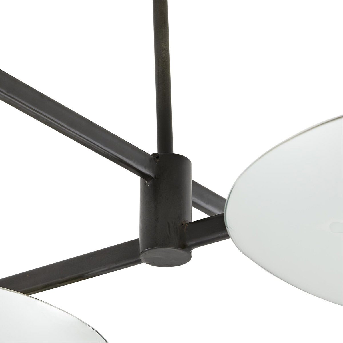 Ramsey 16 Light 75 inch Natural Iron and Antiqued Mirror Linear Chandelier Ceiling Light