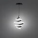 Vornado LED 17 inch Chrome Multi-Light Pendant Ceiling Light, dweLED