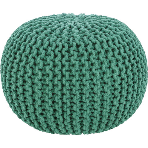 Malmo 14 inch Emerald Pouf, Round