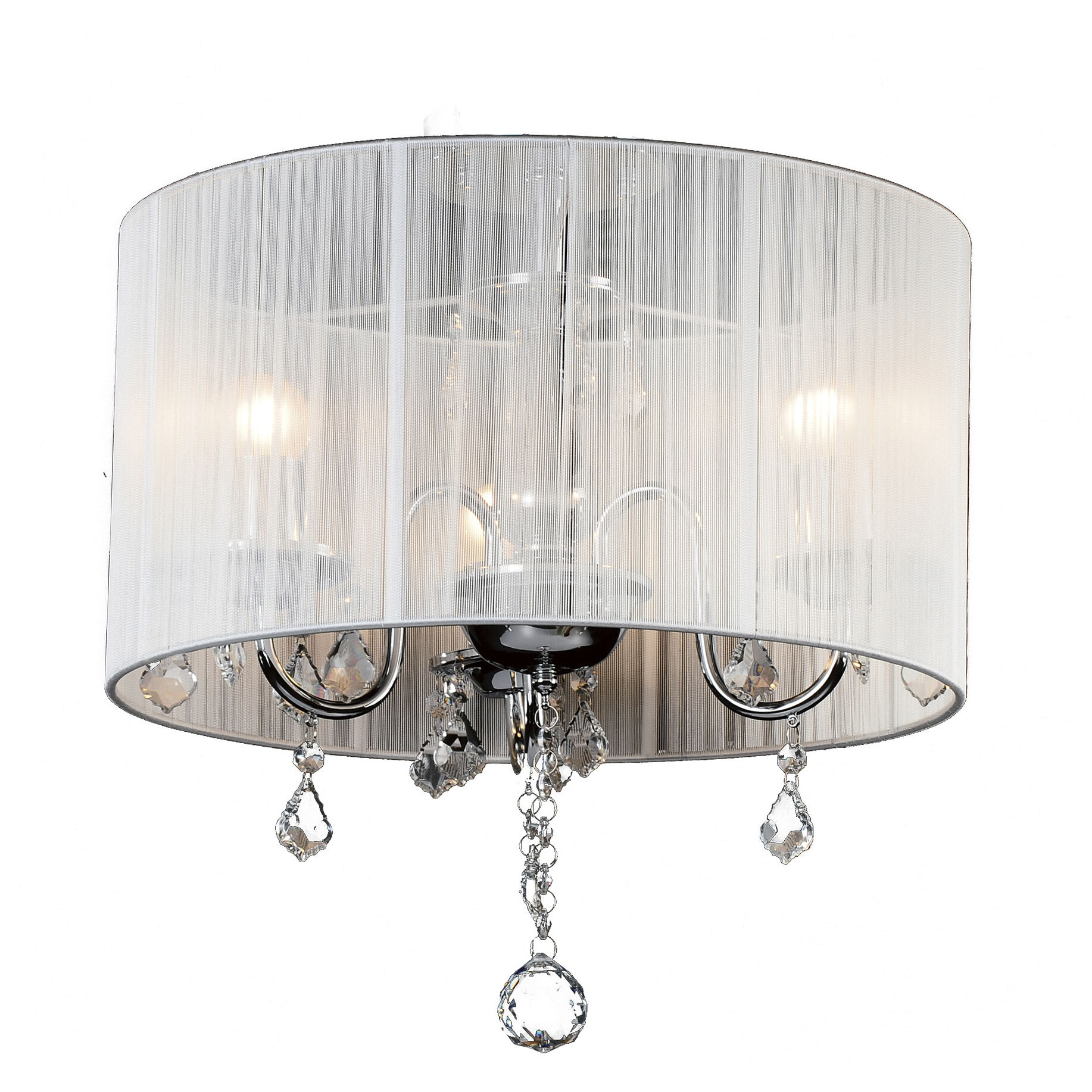 Canada LED 16 inch Chrome Chandelier Ceiling Light
