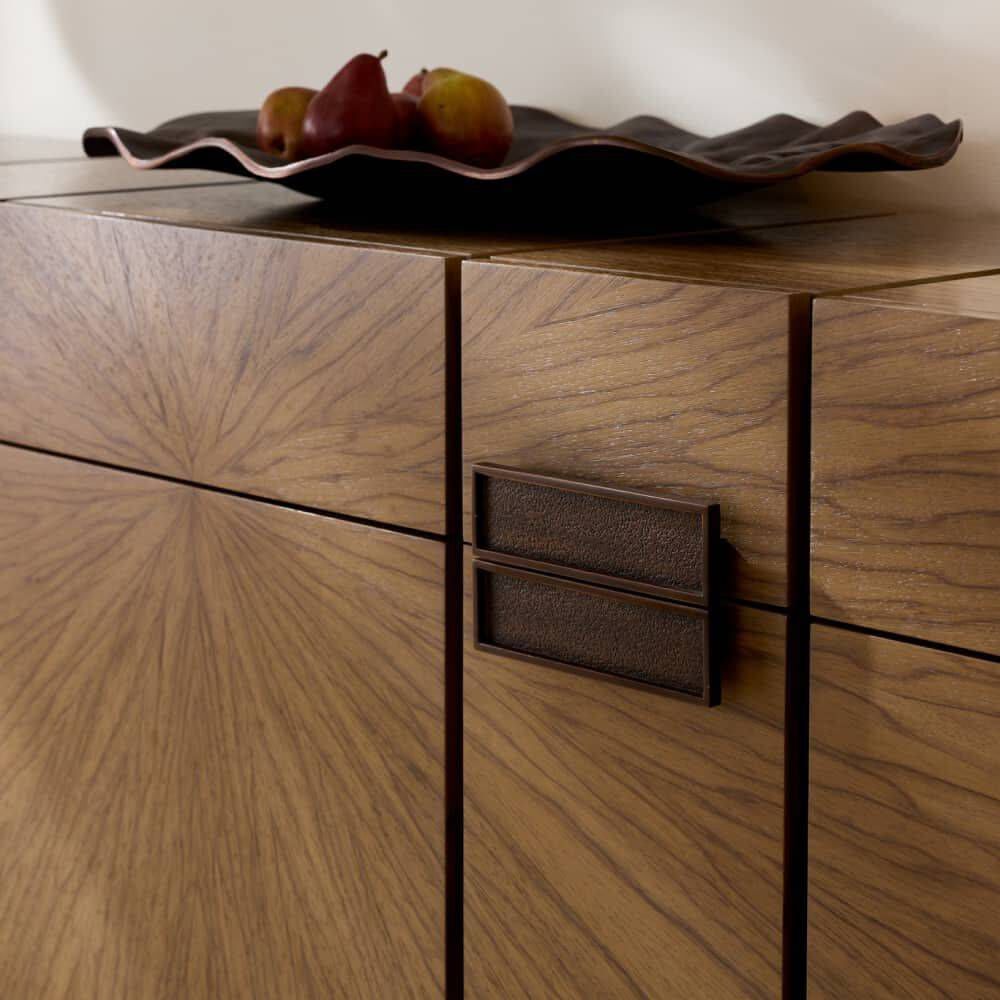 Lafayette 86 inch Chateau Gray and Bronze Credenza