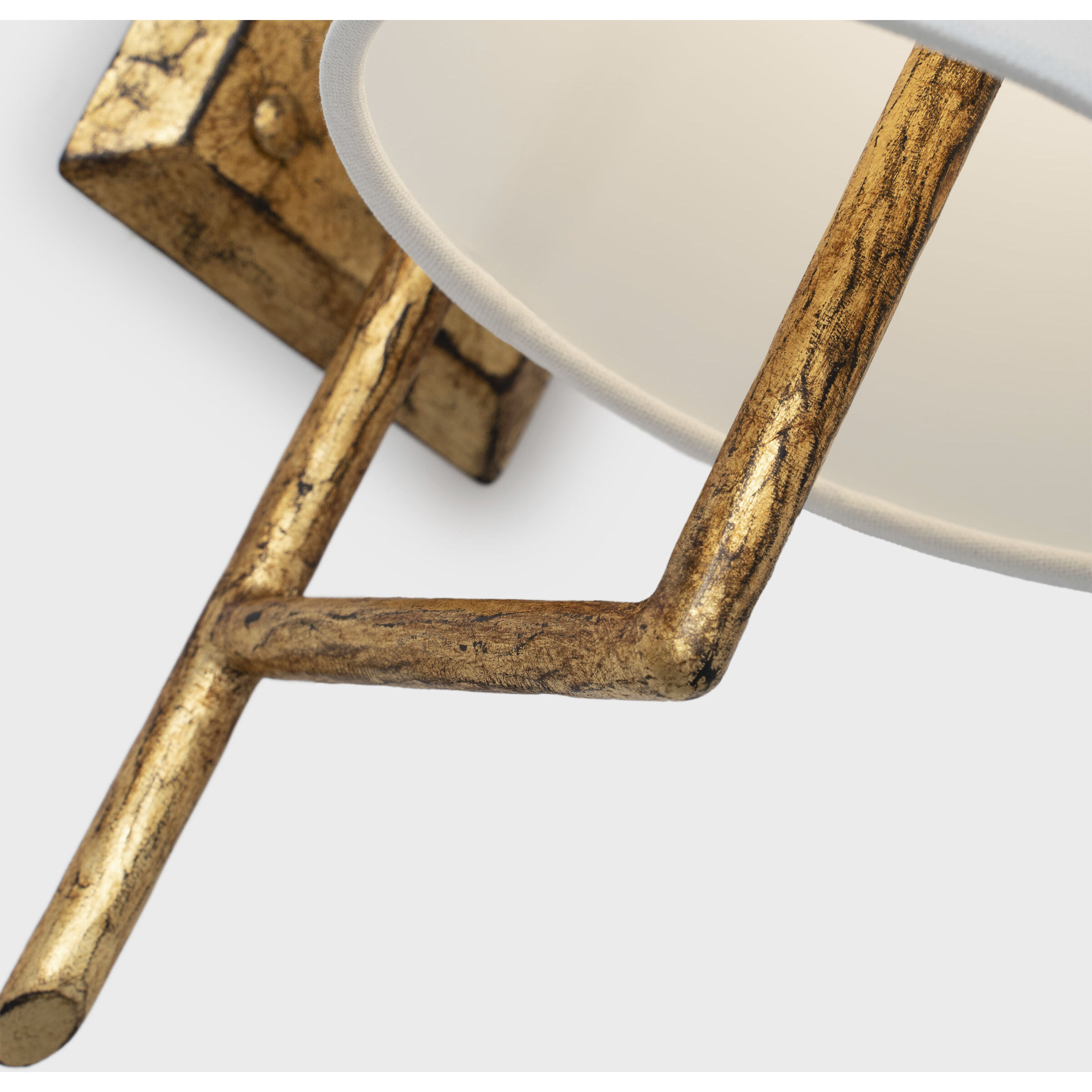 Chapman & Myers Ashton LED 6 inch Gilded Iron Single Sculpted Sconce Wall Light, Large