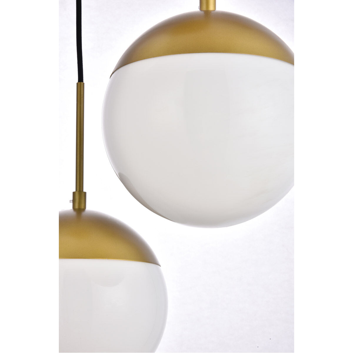 Eclipse 3 Light 18 inch Brass Pendant Ceiling Light