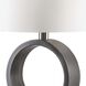 Tracey 25 inch 100.00 watt Brushed Nickel and Charcoal Gray Table Lamp Portable Light