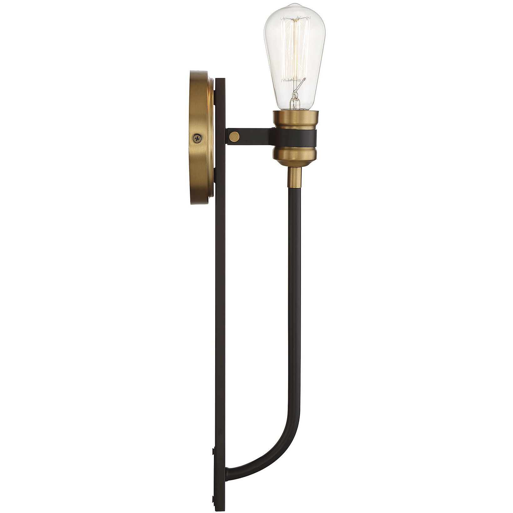 Kenyon 1 Light 5 inch Bronze with Brass Accents Wall Sconce Wall Light, Essentials