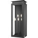 Nova 5 Light 32 inch Black Outdoor Wall Light